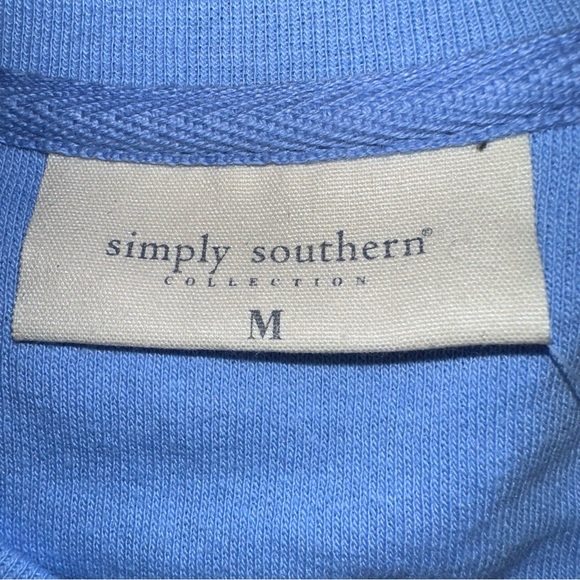 NWOT SIMPLY SOUTHERN “Elf” Blue Sweatshirt - M - Picture 3 of 4